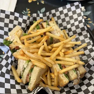 Turkey Club with Skinny Fries