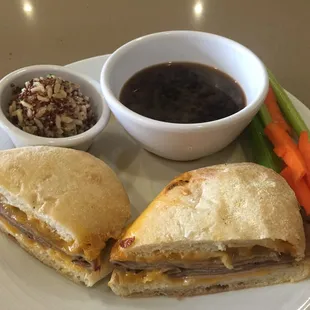 Cheddar French Dip was surprisingly good for a hotel