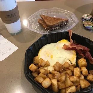 Not my idea of how to serve breakfast to a dine in customer