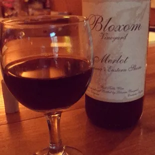 a glass of wine