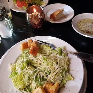 House salad,and Ceasars Salad