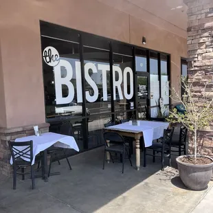 Outside seating area