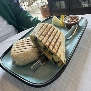 Vegetarian burrito