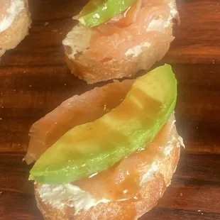 These were very good salmon hors d'oeuvre