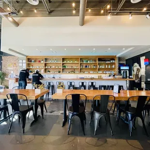 interior, bagels