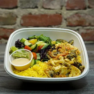 Vegan Gyro Rice Bowl