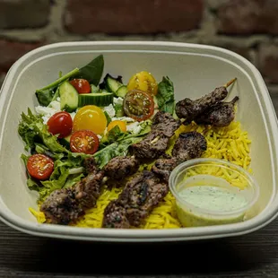 Beef Kebab Rice Bowl