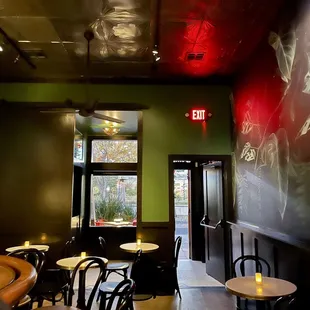 the interior of the restaurant