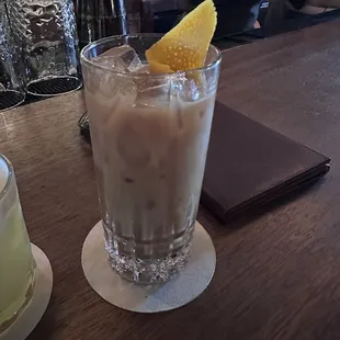 A cocktail with espresso (unsure of the name)
