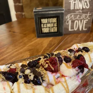 Breakfast Banana Split