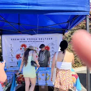 Vodka infused seltzer's