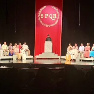 The citizens come before the courts and debate whether to question and convict Jesus or not.