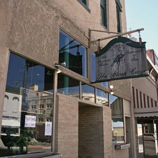 the front of the building