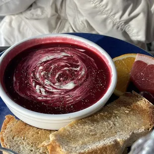 Beetroot soup with a hint of dill