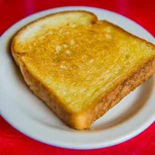Toasted bread comes with meal