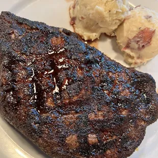 Their famous ribeye. Perfection as usual.