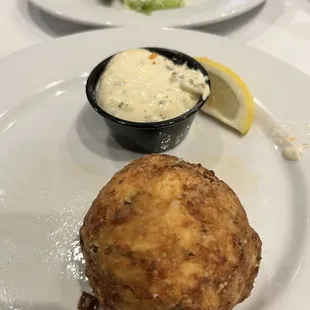 Crab cake.