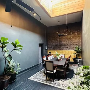 Conference room? Meeting room? It has plenty of natural lighting and was well put together