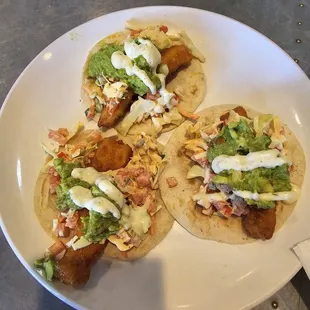 Fish Tacos - flour tortilla