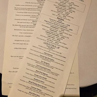 Menus