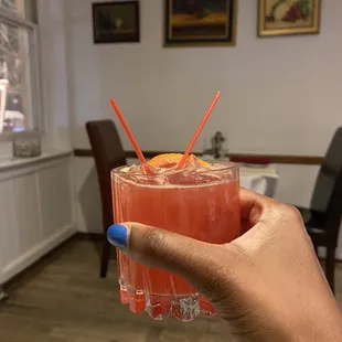 Blood orange margarita