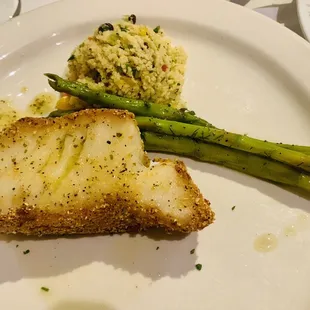 Chilean Sea Bass, Couscous, Asparagus