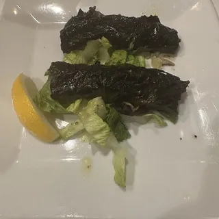 Grilled Sardines in Grape Leaves