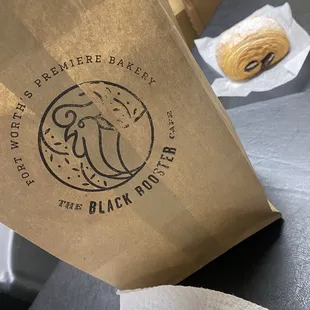 Chocolate croissant in the back for my coworker she loved it.