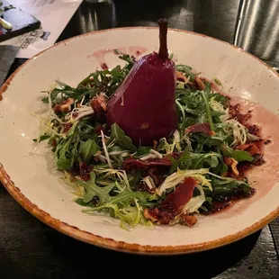 Poached Pear Salad