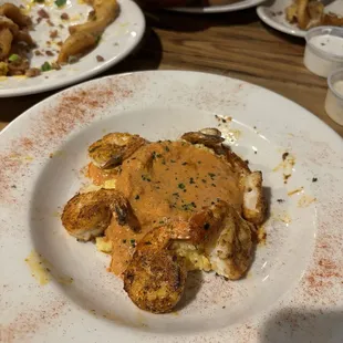 Shrimp and grits on the seasonal menu