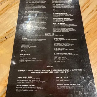Menu Back