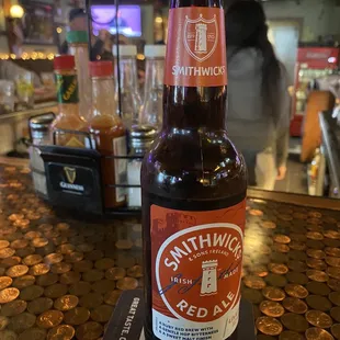 Smithwicks Red Ale is very good. Try it out