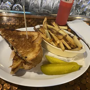 Patty Melt is very good with fries and a pickle