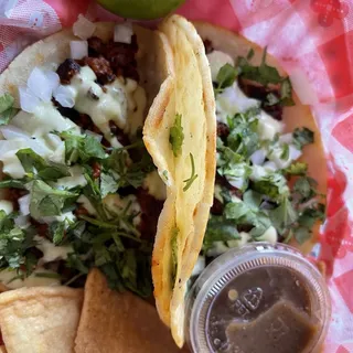 (Soy Chorizo) Vegan Vampiro Tacos