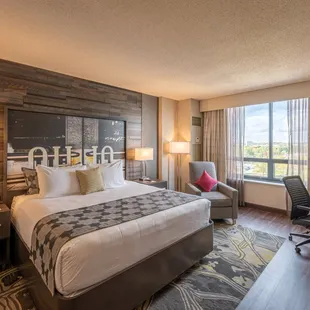 Our newly renovated Deluxe King Bedroom.