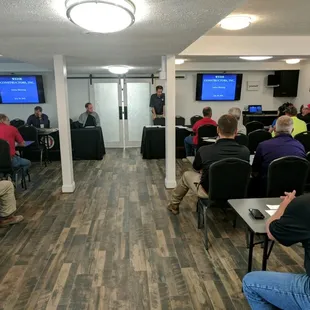 Meetings large and small can be accommodated here.