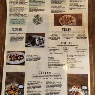 Current menu