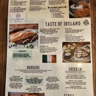 Current menu