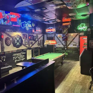 The main room has this pool, and I heard the next room has more. Will definitely come back to play