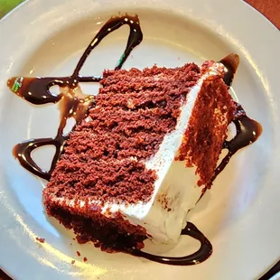 a piece of cake on a plate