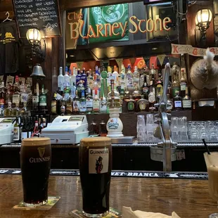 two beers on the bar