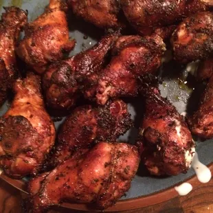 Blackened chicken wings!