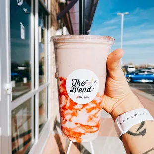 Strawberry Banana Protein Smoothie!