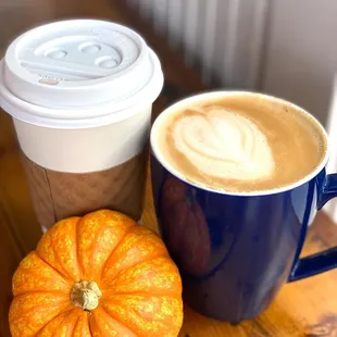 Lavender Latte, Decaf Americano with Oatmilk