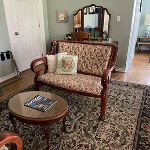 Sitting area in one of the bedrooms