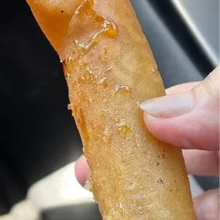 Turon more wrapper than the banana. There's no jack fruit in it. Most Turon has jack fruit in it.