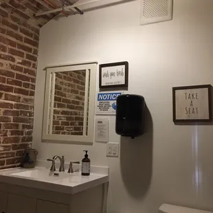 Contemporary restrooms