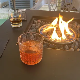 The BOB cocktail and a delicious bourbon.