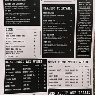 Granary menu
