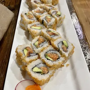 NOT the sushi we ordered (servers lacking in sushi recognition training)
